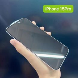 Rand zwart Privacy Gehard Glas Voor iphone 15 15 pro 15 plu 15 pro max Met bord Anti-Spy screen Protector Oppbag