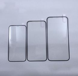 Protecteur d'écran en verre trempé, couverture noire Edge Curve pour iPhone 13 546167, colle complète avec emballage en papier 9688538