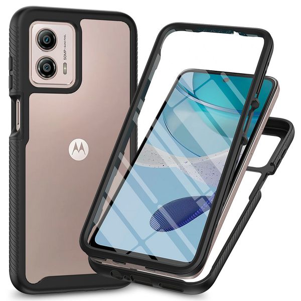 Edge30 E13 G23 G53 5G Case de cristal 360 Proteja CAPA delantero para Motorola Moto Edge 30 PRO X30 E 13 G 53 G13 Cubierta a prueba de golpes