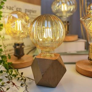 Edison Creatieve gloeilamp Amber Transparant Warm E27 Schroef LED Filamentlamp Decoratieve kunst Kroonluchter