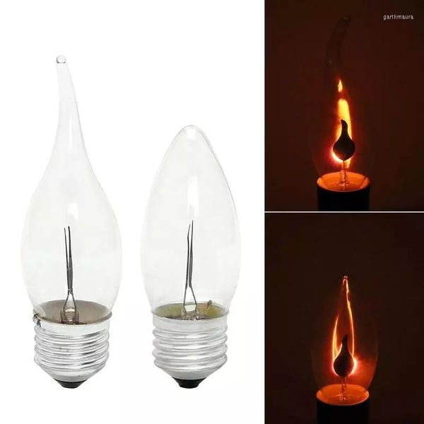 Edison – ampoule de bougie Led à flamme scintillante, E14 E27, émulation d'éclairage de feu Vintage 3W AC220V, décoration rétro, lampe à économie d'énergie