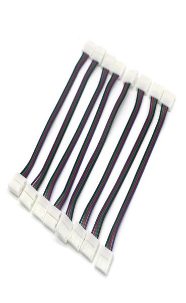 EDISON2011 1000pcs LED 4 pin de 10 mm conector con cables de alambre de 15 cm conector RGB para DIY de tiras para la luz de tira 5050 2434554