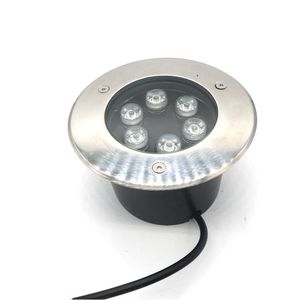 Edison2011 6W AC 85-265V LED Terreno de exterior Piso de jardín Lámpara enterrada subterránea Luz de paisaje IP67