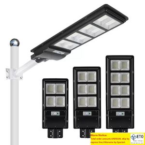 Edison2011 tout en un LED lampadaire solaire lumière PIR capteur extérieur jardin paysage lumières de sécurité