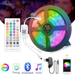 Edison2011 Bluetooth Muziek 5 M 10 M LED Strip Light 5050 SMD5050 Flexibele Lint Luces LED Lichtstrip TIRA FITA RGB LED Decoratie