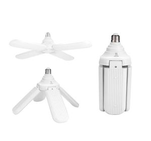 Edison2011 E27 Éclairage LED de la lame de ventilateur 60W 4 lampe de garage pliante à lame 110265v Éclairage de plafond réglable chaud Whitecool White4226777