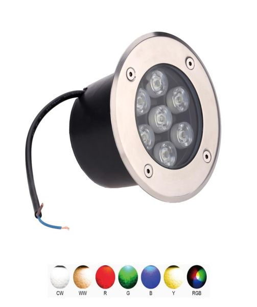 Edison2011 Luz LED enterrada DC 12V Lámpara de pie LED impermeable Luz de cubierta de 7W Lámparas LED subterráneas AC 85265V para terreno exterior Lig2589522