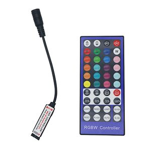 Edison2011 Mini controlador remoto RF de 40 teclas DC5-24V MAX 192W Control 5050 RGBW RGBWW tira de led flexible Más de 20 colores