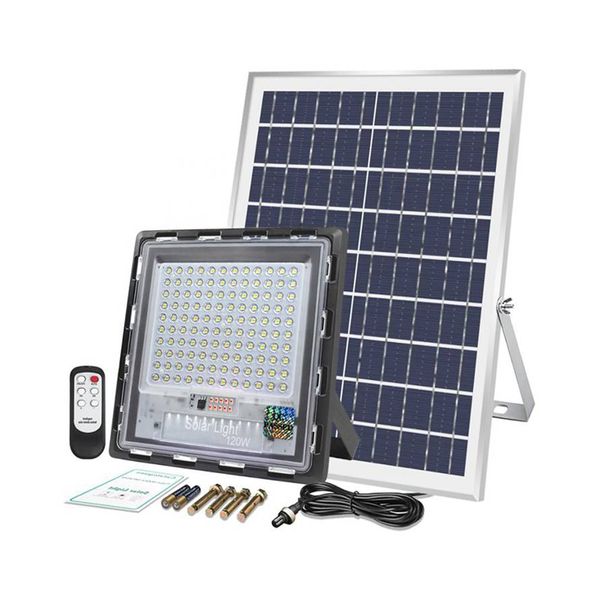 Edison2011 Solar 70W 120W 200W 300W Foco de luz LED Reflector Lámpara de calle Impermeable IP67 Luz de seguridad para jardín al aire libre