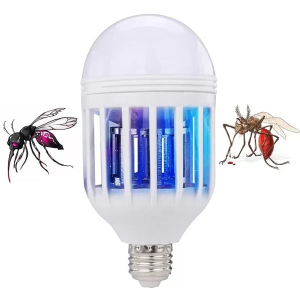 Edison2011Mosquito Killer Lampe Ampoule Piège Électrique Lumière Intérieure 2 Modes Électronique Anti Insecte Bug Guêpe Pest Fly Serre