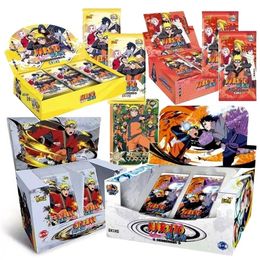 Edition Anime Figures Hero Card Uzumaki Uchiha Sasuke Character Collection Bronzing Barrage Flash s Boy Gifts 220808