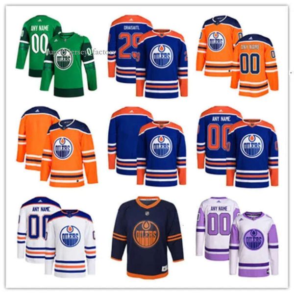 Edmonton Custom Oilers Hockey Jerseys 7 Paul Coffey 31 Grant Fuhr 86 Philip Broberg 75 Evan Bouchard 16 Tyler Benson 74 Stuart Skinner 35 Ol 3595 8178