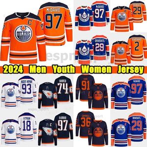 Edmonton''Oilers'' camisetas de hockey 97 Connor McDavid 29 Leon Draisaitl 21 Klim Kostin 26 Mattias Janmark 56 Kailer Yamamoto 10 Derek Ryan 74 Stuart Skinner
