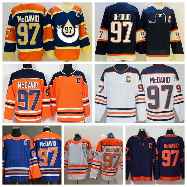 2023 Heritage Classic 97 Connor McDavid Hockey Jerseys Reverse Retro Jersey Camisas cosidas C Parche