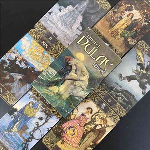 Cartes de Tarot Edmund Dulac, jeu de société complet en anglais, Oracle Party Fate, avec E-book love V8FJ