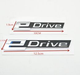 EDrive-pegatina para guardabarros lateral de coche, insignia con letras traseras, emblema, logotipo del maletero para BMW 7 X1 X3 X5 X6 x7 i8 i3 e Drive1415200