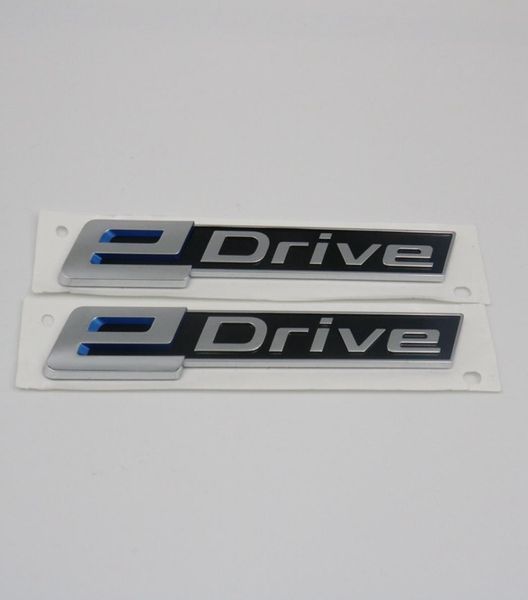 EDrive-pegatina para guardabarros lateral de coche, emblema de insignia de letra trasera para BMW 7 X1 X3 X5 i8 e Drive3987494