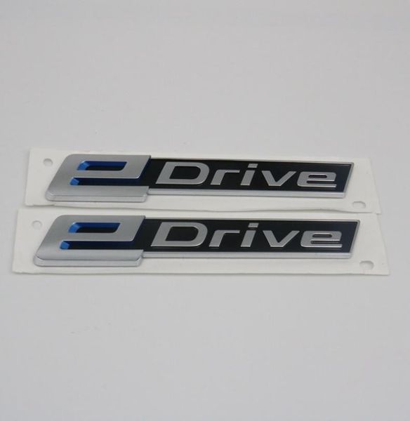 EDrive-pegatina para guardabarros lateral de coche, emblema de insignia de letra trasera para BMW 7 X1 X3 X5 i8 e Drive6524475