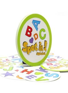 Educatief speelgoed spot it alfabet 30 kaarten zonder metalen doos voor familieplezier geïmporteerd papier Dobble it bordspel kaartspellen3294355