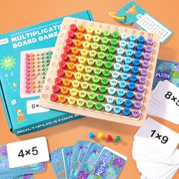 Jouets éducatifs en bois enfants bébé jouets mathématiques 99 Table de Multiplication mathématiques arithmétique aides pédagogiques pour enfants cadeaux