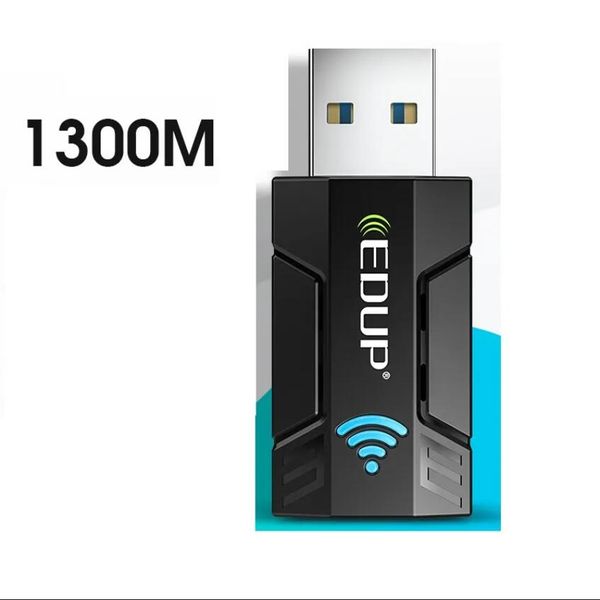 EDUP EP-AC1689 EP-1689GS 1300Mbps Mini USB WiFi Adaptador Tarjeta de red Wifi de doble banda 5G/2.4GHz Adaptador USB de CA inalámbrico para PC Computadora portátil Win11