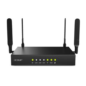 Routeur Wifi EDUP industriel sans fil 4G, Dongle Wifi 300Mbps avec emplacement SIM, 4 antennes 3dBi à gain élevé 802.11 b/g/n PPTP L2TP VPN
