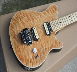 Edward Van Halen Wolf Music Man Ernie Ball Axis Trans Brown Qulit Maple Top Guitar Guitare Tremolo Bridge Back Cover Maple Finger6151224