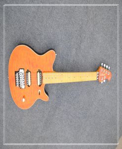 Edward Van Halen Wolf Music Man Ernie Ball Axis Orange Flame Maple Top Electric Guitar Tremolo Bridge Back Cover in Stock4839851