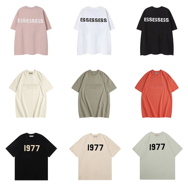 EE-088 T-shirts essentialshirtss Hommes Femmes Designer T-shirt Été Épais Coton Version T-shirt Tee Tops Homme Casual Lettre Polos Vêtements T-shirts