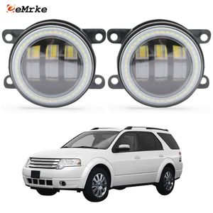 Eemrke LED Fog Lights Assembly 30W / 40W pour Ford Taurus x 2007 2009 2009 avec lentilles claires + ange Eyes Drl Daytime Lights 12V PTF ACCESSOIRES DE VOITURE