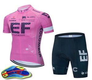 EF Education Première équipe de cyclisme Maillot à manches courtes 19D Gel Shorts rembourrés Ensembles de vélo de course Maillot Ciclismo VTT Vêtements de vélo S1977059