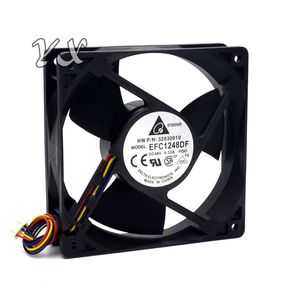 EFC1248DF-F00 usado para máquinas Huawei 12032 48v 0.33A 12cm Ventilador de 4 hilos para delta