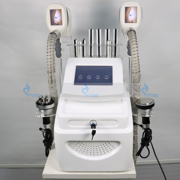 Eficaz 4 funciones Congelación de grasa Máquina de adelgazamiento Congelación de grasa RF Eliminación de grasa ultrasónica Lipolaser Lipo Laser La mejor máquina de adelgazamiento fresca