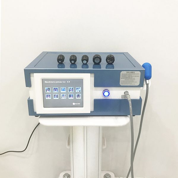 Machine de thérapie par ondes de choc pneumatique efficace à 8 barres pour le soulagement de la douleur à l'épaule Appareil à ondes de choc Traitement ED Physiothérapie extracorporelle