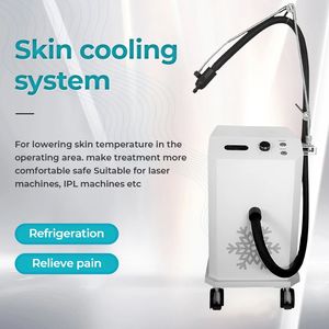 Système de refroidissement par air de refroidissement efficace de la peau Cryo Atténuation de la douleur Centre de traitement au laser Relaxation musculaire Machine de récupération des blessures à 2 sondes à faible bruit