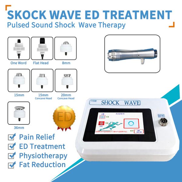 Masajeador de cuerpo completo Terapia de ondas de choque extracorpóreas efectiva Activación Máquina de tratamiento Ed para el dolor corporal Eliminación del codo de golfista Cuidado de la salud399