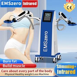 Sculpter efficacement serrer la perte de poids EMS Stimulateur musculaire électromagnétique Infrarouge Physiothérapie Fat Burning Machine Machine de thérapie de soulagement de la douleur