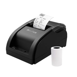 efficiënte en veelzijdige 58 mm draadloze barcodeprinter met usb- en bluetooth-connectiviteit inclusief 1 rol thermisch papier ondersteunt esc-opdracht voor eenvoudig printen