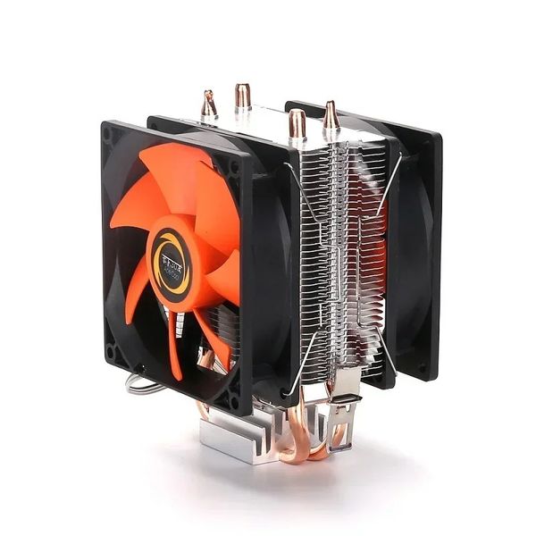 Ventilador de refrigerador de CPU de enfriamiento eficiente para Intel LGA 1150 1151 1155 1156 775 1200 AMD AM3 AM4 Ventilador tranquilo Radiador silencioso