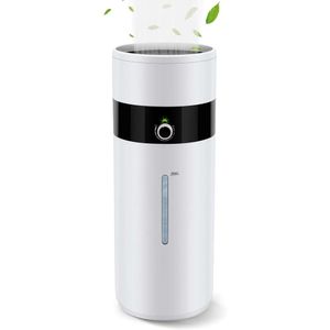 Humidificateur de tour efficace pour les grandes chambres - Humidificateur d'air de brume frais ultrasonore Hioo 18L avec buse à 360 degrés pour bébé, plante, yoga, bureau à domicile, chambre à coucher, serre