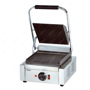 EG811 Electric Barbecues Single / Double Plate Commerciële elektrische tafel Top Panini Grill Machine van Catering Apparatuur