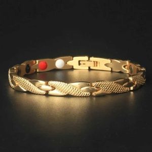 Eg8h perle tendance 4 couleurs Perte de poids Magnets d'énergie bijoux Bracelets de bracelets de thérapie magnétique torsadée Bracelet Healthcare 240423