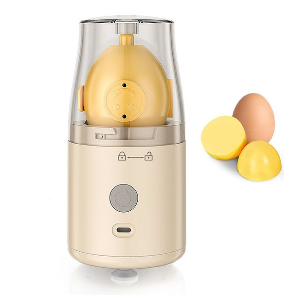 Chaudières à oeufs sans fil électrique jaune mélangeur Rechargeable Spinner brouilleur Portable Golden Maker dur bouilli tournant 230625