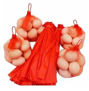 Sacs à couver pour œufs et Fruits, sac en maille plastique solide et extensible, réutilisable pour légumes, Fruits, jouets, vente en gros