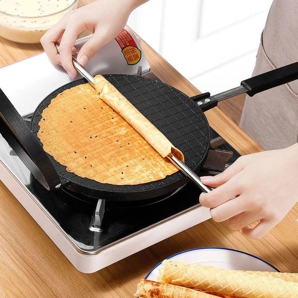 Egg Roll Waffle Maker Moule à gâteau antiadhésif pour la maison Ustensiles de cuisson DIY Mini outil de cône de crème glacée Cuisson Ustensiles de pâtisserie Fournitures de cuisine 240304