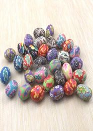 Perles d'argile en polymère de forme d'oeuf 11x15 mm de couleur de couleur de couleur pour collier fabriquant 250pcs6968243