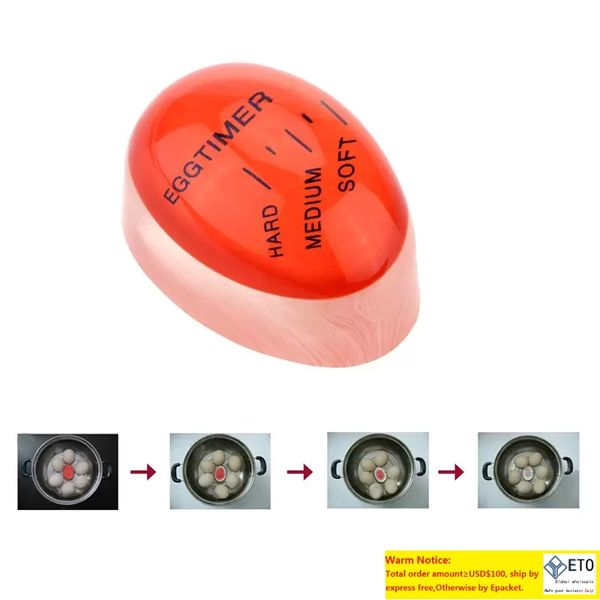 Egg Times Color Changing Timer Yummy Soft Hard Boiled Cooking Kitchen Friendly Resin Timer Red Timer Tools