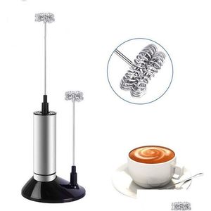 Outils d'oeufs Batteur Mini Mousse Électrique Maker Outil De Poche Mousseur À Lait Mélangeur Fouet En Acier Inoxydable Café Crème Oeufs Mélangeur Cuisine D Dh9Ge