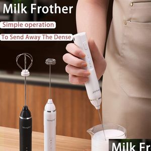 Eiergereedschap Creatieve Oplaadbare Klopper Kleine Eierklopper Melkschuimmixer Keukengadget Draadloze Koffie Thee Crème Handheld Dispenser Dh9Xg