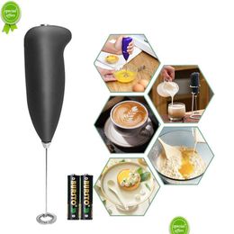 Ei Gereedschap Elektrische Melkopschuimer Draagbare Klopper Koffiemixer Mini Blenders Schuimer Huishoudelijke Keuken Garde Drop Delivery Huis Tuin Dhmxu